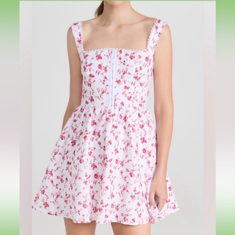 Reformation Sheri Printed Linen Dress